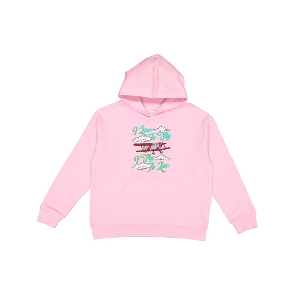 Inktastic Pilot Live to Fly Airplane Youth Hoodie Sweatshirt