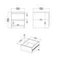 thumbnail image 4 of Home Square 3 Piece Bedroom Set with Dresser and 2 Nightstands in White, 4 of 13