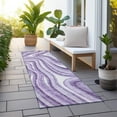 thumbnail image 6 of Addison Rugs Chantille Indoor/Outdoor Transitional Swirls Lavender Washable Runner Rug, 2'3" x 7'6", 6 of 6