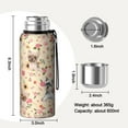 thumbnail image 7 of 20 Oz Yorkie with Flowers Coffee Tumbler Double Wall Insulated Stainless Steel Water Bottle | Metal Reusable Thermoses Flask with Cup Cap | Leak & Sweat Proof with Anti-Dust Lid, 7 of 7