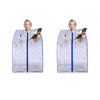 SereneLife Portable Infrared Home Spa Steam Sauna with Foot Heating Pad (2 Pack)