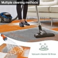 thumbnail image 5 of Orange Grey Outdoor Rug 6x9 Ft - Reversible Patio Rug Outdoor Camping Rugs, Modern White Mottled Graffiti Art Painting Washable Indoor Outdoor Area Rugs, Non-Slip Outdoor Carpet Runner for Deck/Porch, 5 of 8