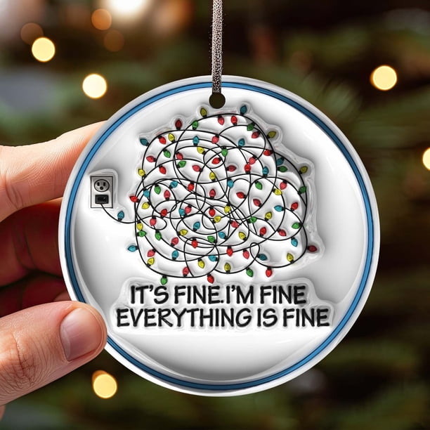 Teissuly Christmas Personalized Circular And Interesting Christmas Tree Decorations, Friendship Decorations Teissuly WER202311273781