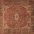 thumbnail image 1 of Ahgly Company Indoor Square Persian Brown Traditional Area Rugs, 3' Square, 1 of 4