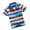 Blue, variant on Boys Polo Shirt Short Sleeve Polo Casual Collared Shirts Summer Casual Striped Rugby Shirt for Toddler Boy