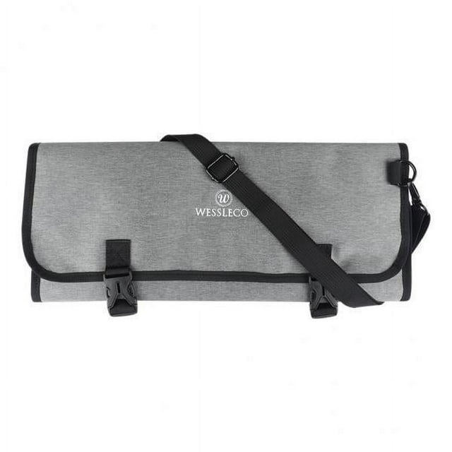Bolsa de almacenamiento de cubiertos,Bolsa enrollable para cuchillos de chef profesional con 14 ranuras,Estuche de viaje Bolsillos de almacenamiento Portador,Ideas para guardar cuchillos