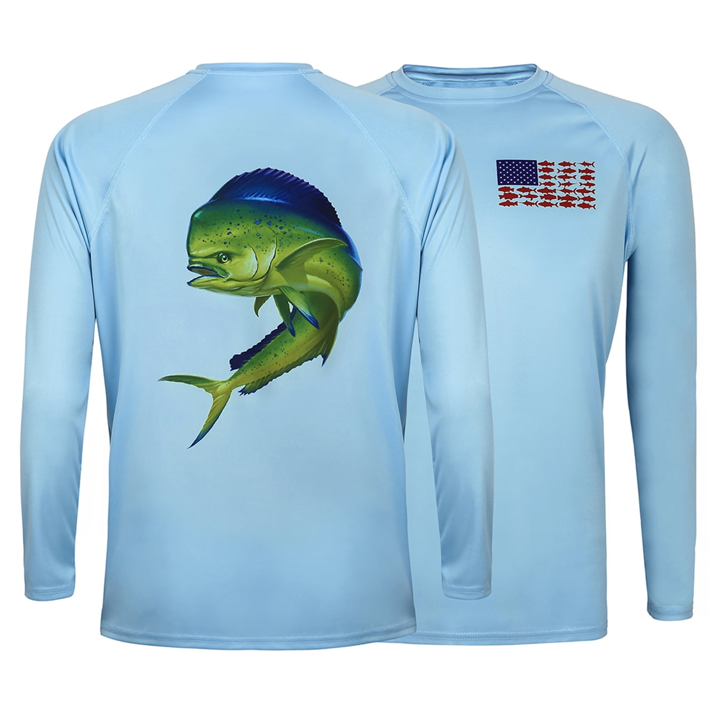 Mustad Day Perfect Fishing Shirt UV Protection UPF-30 Choose Size ! Mahi White 