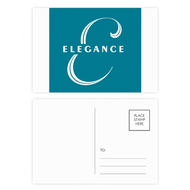 Juego de postales Cumpleaños Unbranded Elegancia elefante letras 20 piezas