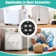 thumbnail image 4 of Yuarrent 12x Ruedas Adhesivas Fácil Instalación Movimiento Silencioso Y No Dañino Amplia Aplicación Conjuntos de muebles de sala de estar negro, 4 of 6