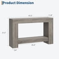 thumbnail image 3 of Longue Table Console pour Entrée, Grande Table de Canapé à 2 Niveaux avec Rangement, Table Console en Bois Style Ferme pour Salon, Table d'Entrée en Bois pour Entrée, 3 of 7