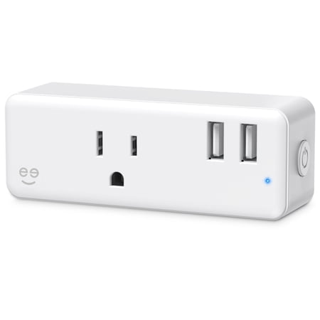 Geeni Multi Port Smart WiFi Plug, 2 USB Ports, Energy Saving, Power Monitoring, App Control