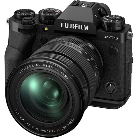 Fujifilm X-T5 Mirrorless Digital Camera with 16-80mm Lens – Black, Portable