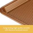 thumbnail image 4 of Ayesha 3-Piece Bakeware Nonstick Cookie Pan Set, Copper, 4 of 5