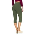 thumbnail image 2 of Women Butt Lift 3 Button High Wide Waist Capri, 2 of 2