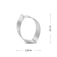 thumbnail image 3 of Lemon Cookie Cutter 3.5 in B1158 - Foose Cookie Cutters - USA Tin Plated Steel, 3 of 3