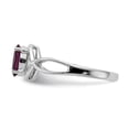 thumbnail image 4 of Primal Gold 14 Karat White Gold 7x5mm Oval Rhodolite Garnet Ring, 4 of 7