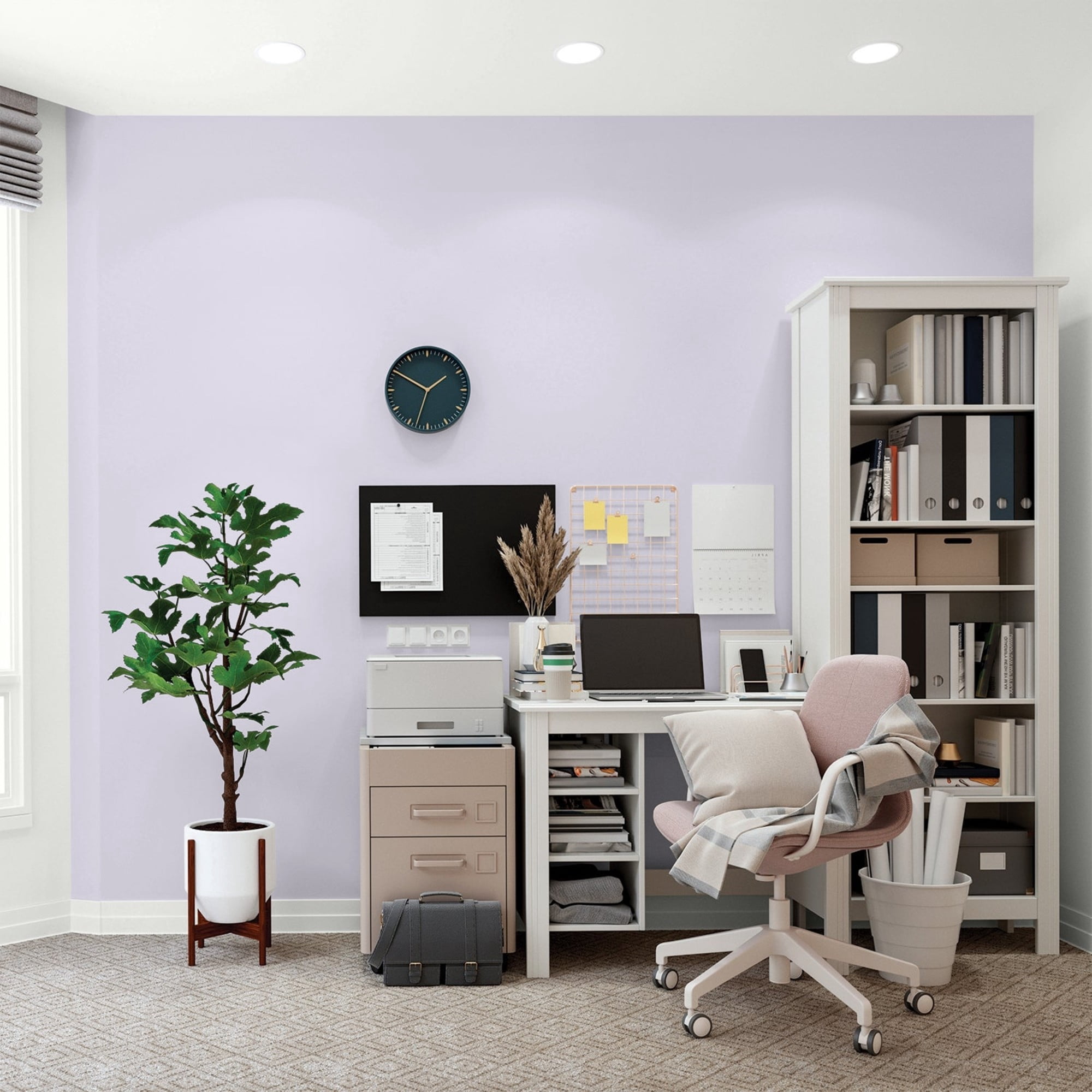 Glidden Spred Misty Violet / Purple, Flat Interior Paint with Primer, 1 Gallon
