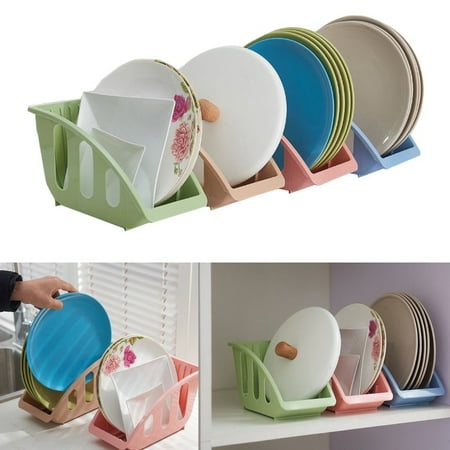 Plate Organizer - 1Pcs Plastic Dish Plate Drying Sink Rack Organizer Storage Holder Kitchen Shelf Kit