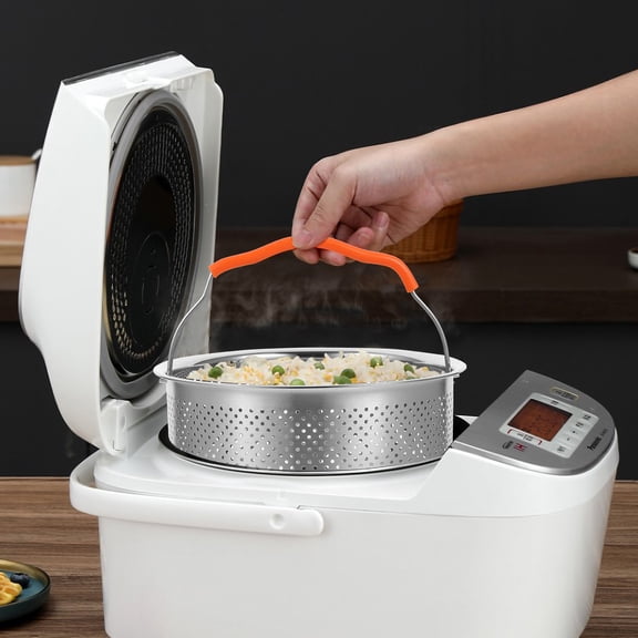 STRANDCHIC Silver Stainless Steel Steamer Basket for Home Use Strandchic