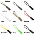 thumbnail image 3 of 5/10/15/20pcs High quality Bags Clip Buckle Suitcase Tent Backpack Ends Lock Zips Cord Rope Pullers Zip Puller Replacement Zipper Pull BLACK&GREY 15PCS, 3 of 8