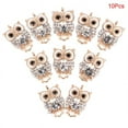thumbnail image 5 of 10Pcs Rhinestone Crystal Owl Enamel Charms Pendant DIY Jewelry Craft Findings, 5 of 5