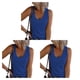 thumbnail image 3 of Chaleco informal de algodón Sonducket camiseta ligera elástica mujer color azul 2XL, 3 of 6