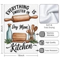 thumbnail image 3 of 2 Pcs Funny Kitchen Towels,Everything Sweeter in Dog Mom's Kitchen Microfiber Dish Towels,Kitchen Tea Towels,Kitchen Towel Set (18" X 26"), 3 of 3