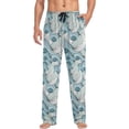 thumbnail image 4 of FREEAMG Wave Pajama Pants for Men, Men's Separate Bottoms, Comfortable Sleep Lounge Pj Pants, 4 of 7