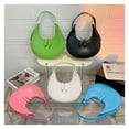 thumbnail image 5 of Ladies' Solid Hobo Shoulder Style Sophisticated Leather Crescent Bag, 5 of 5
