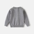 thumbnail image 5 of Lmnyox Sweaters for Kids Fall Winter Solid Color Button Crew Neck Pullover Long Sleeve Knitted Sweater Tops, 5 of 9