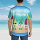 thumbnail image 4 of Balery Hello Summer Gnome 1 Camisas hawaianas de manga corta para hombre, camisas playeras de corte holgado, camisas de vacaciones con botones,Small, 4 of 7