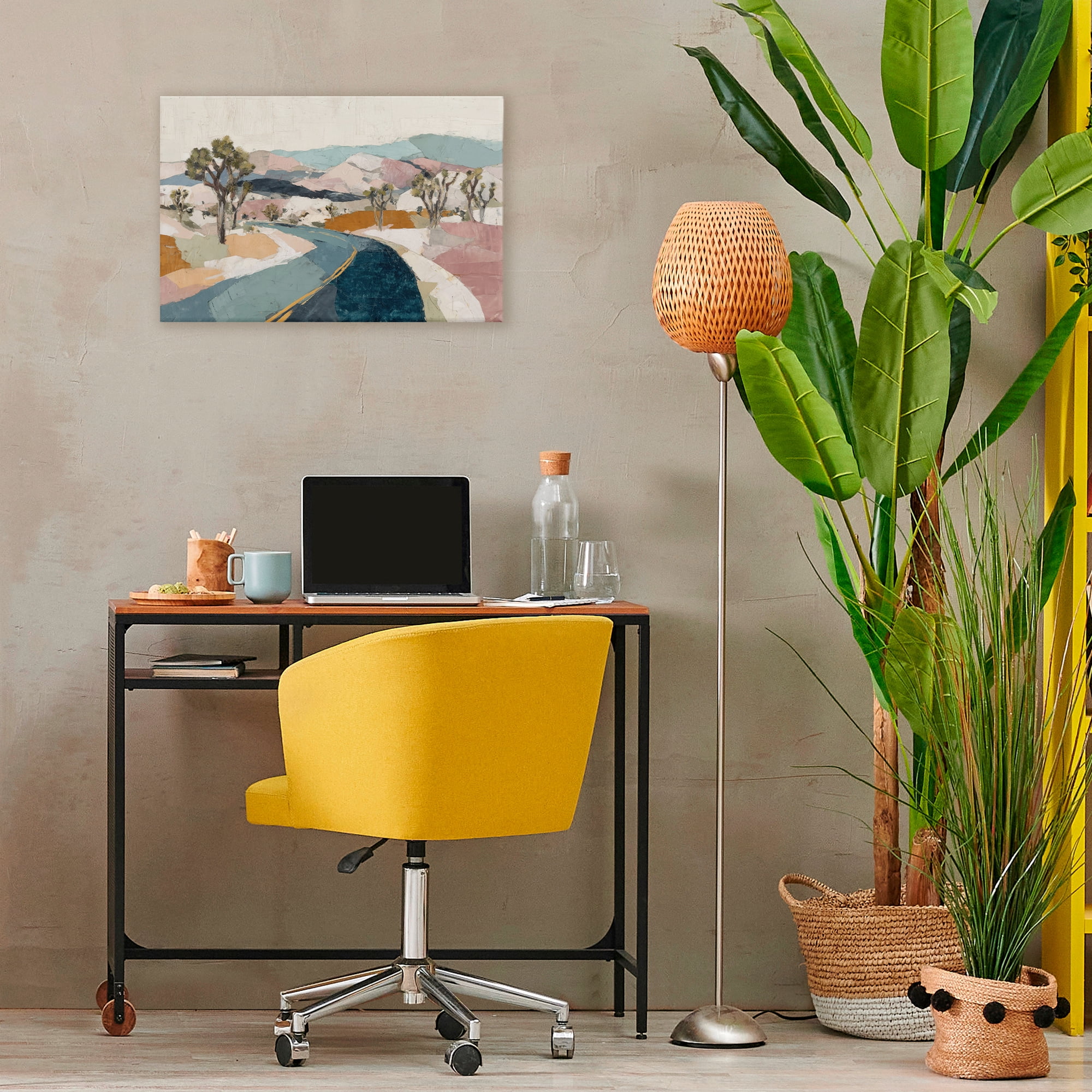 Stupell Industries Desert Highway Through Joshua Trees Canvas Wall Art, design by Chromatic Storm Studio