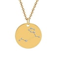 thumbnail image 1 of PVCS Collier en Acier Titane à Diamants Sertis, Mode, 12 Constellations, Bijoux, 1 of 1