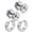 Silver, variant on 2 Pairs Jesus Cross Earrings For Men,Mens Stud / Huggie Earrings Stainless Steel 2 Sides Jesus Christian Crucifix Jewelry Inspirational Small Hoop Stud Earring for Him