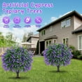 thumbnail image 5 of Artificial Boxwood Topiary Ball with Lavender | UV Resistant 2pcs Set w/Ground Spike for Outdoor/Indoor, 5 of 8