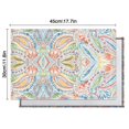 thumbnail image 6 of Multicolor Paisley Pattern Summer Placemats Table Placemats Set Of 4-Linen Kitchen Washable Placemats Table Mats 11.8"x17.7" Non-Slip Heat Resistant, 6 of 6