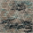 thumbnail image 1 of Unique Loom Trellis Frieze Geometric Lattice Rug 5' x 5' Square Multi/Beige, 1 of 2