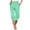 Green, variant on Aofany Women's Capris Pants Printed Casual Elastic Waist Drawstring Loose Capri Trousers with Pocket Cropped Pants