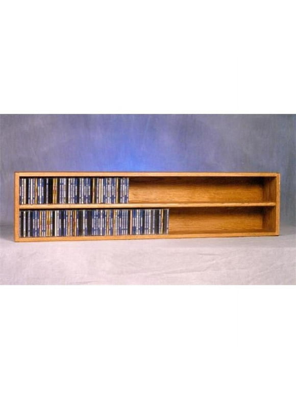Wood Shed 203-4 Solid Oak Wall or Shelf Mount CD Cabinet