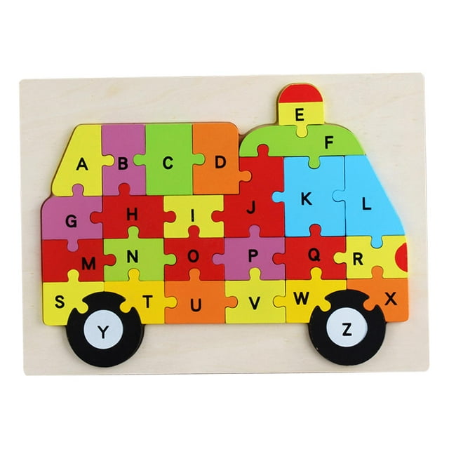 Abc Animal Puzzle Cartoon Abc Puzzles Block Toy Fine Motor Skill ...