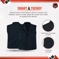 thumbnail image 5 of Daniel Smart XS to 5XL Women Denim Vest Scoop Collar Design Black Jean Motorcycle Vest, 5 of 7