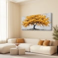 thumbnail image 4 of Canvas Wall Art for Living Room - Large Yellow Tree of Life Canvas Prints, Modern Abstract Nature Painting for Kitchen Bedroom Office Wall Decor, 4 of 7