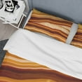 thumbnail image 4 of Designart 'Orange Geode Chrystal' Abstract Duvet Cover Set, 4 of 4