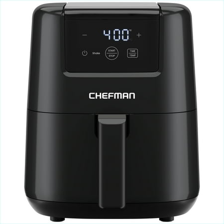 Chefman 2 Qt Compact Air Fryer w/ Digital Display and Shake Reminder - Black  New