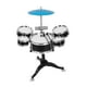 thumbnail image 5 of Juego de batería para niños, instrumentos musicales, juguete educativo, juego de juguetes musicales para el escenario infantil. Negro, 5 of 9