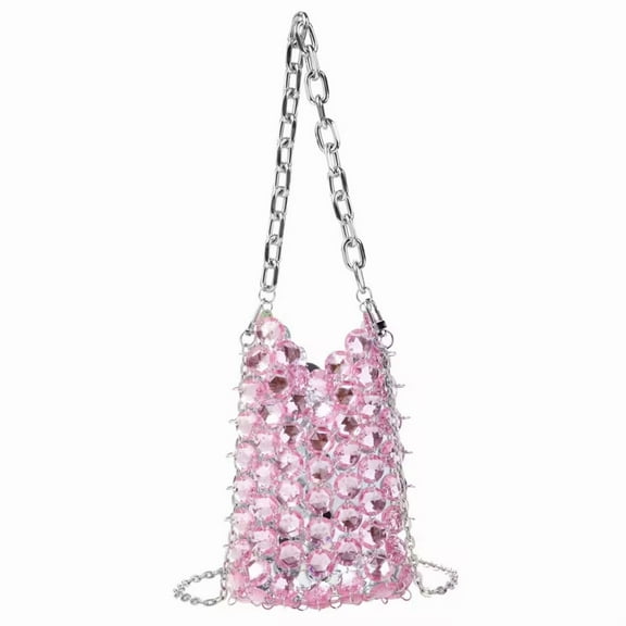 YIFEI Acrylic Transparent Crystal Evening Handbag Clutch for Wedding and Party