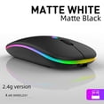thumbnail image 4 of Ratón inalámbrico de tres modos con Bluetooth, modo dual, ultrafino, de carga silenciosa y de alta velocidad de 2,4 G, 4 of 5