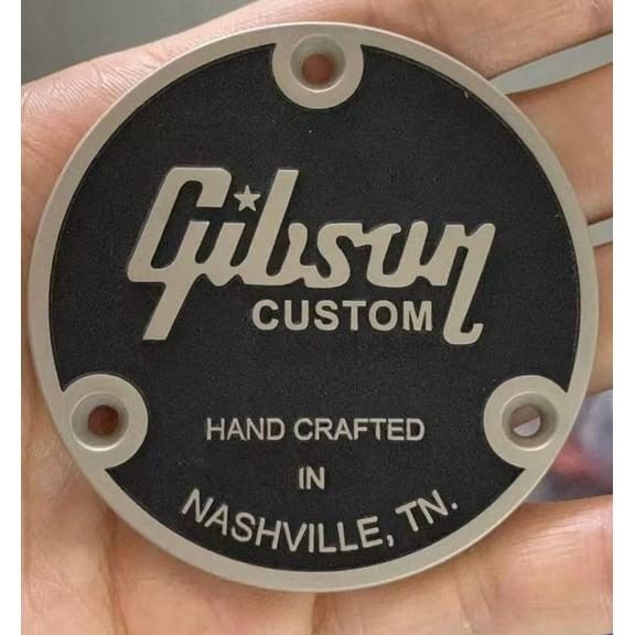 Guitar Toggle Switch Back Metal Plate Cover For Gibson Custom HAND CRAFTED