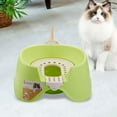 thumbnail image 6 of oshhnii Cat Litter Basin Cat Sandbox Kitten Potty Toilet Bedpan Open Top Pet Litter Tray Green, 6 of 9