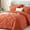 Burnt Orang, variant on Davulos Twin Comforter Set 5 Pieces,Dark Green Bed in a Bag for Bedroom All Season Bedding Sets with Comforter, Pillow Shams, Pillowcases, Flat Sheet, Fitted Sheet